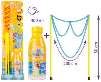 Tuban Set Bulles de Savon 50 cm Multi + 400 ml