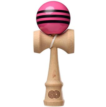 Kendama - Kaizen 3 Rayures - Rose avec Rayures Noires