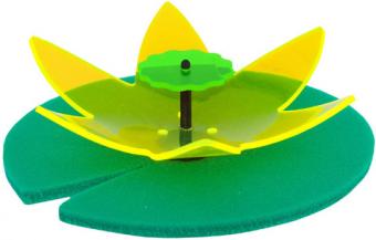 Hq water lily 3d yellow / green