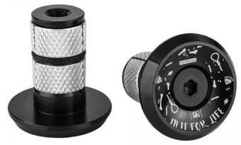 Urbanartt Aluminium Handgrip Cap System x2 Black