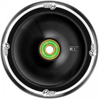 Original Wheels 125x30mm - black pu/white logo (la paire)