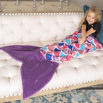 Finfun Couverture Sirene Sea Orchid