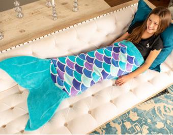 Finfun Couverture Sirene Aqua Dream