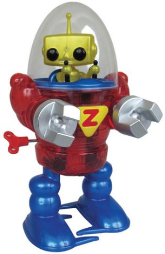 Z Wind Ups Classic Robot Merlin Red